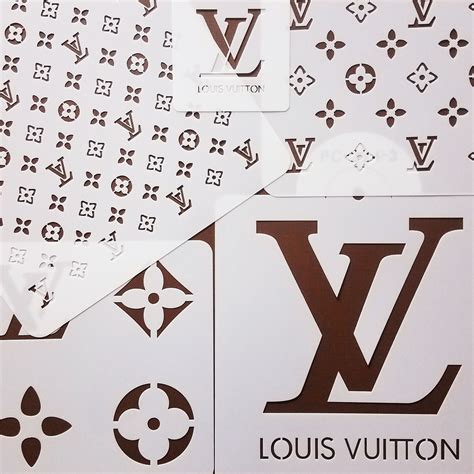 lv cake stencil|Lv stencils designs printable.